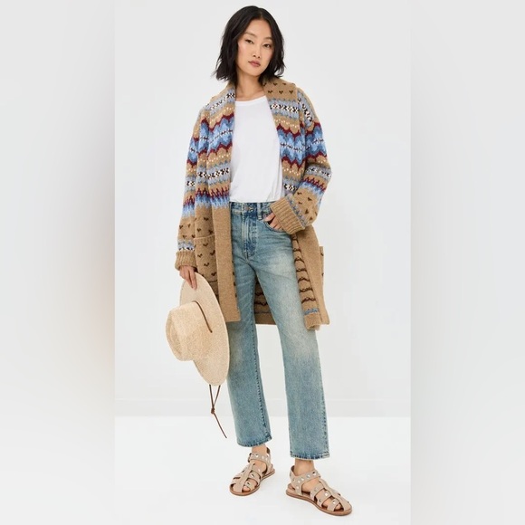 Ralph Lauren Sweaters - NWT RALPH LAUREN Polo Pattern Knit Cardigan Sweater Wool Alpaca Jacquard Size XS